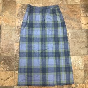 Pendleton Wool plaid midi skirt